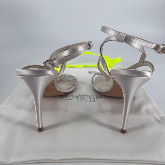 Giambattista Valli Women's High Heel Sandal Sz 39- Ivory - Picture 6 of 10